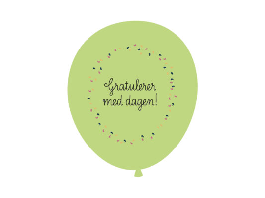 Gratulere med dagen - Grønn