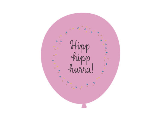 Hipp hipp hurra - Rosa